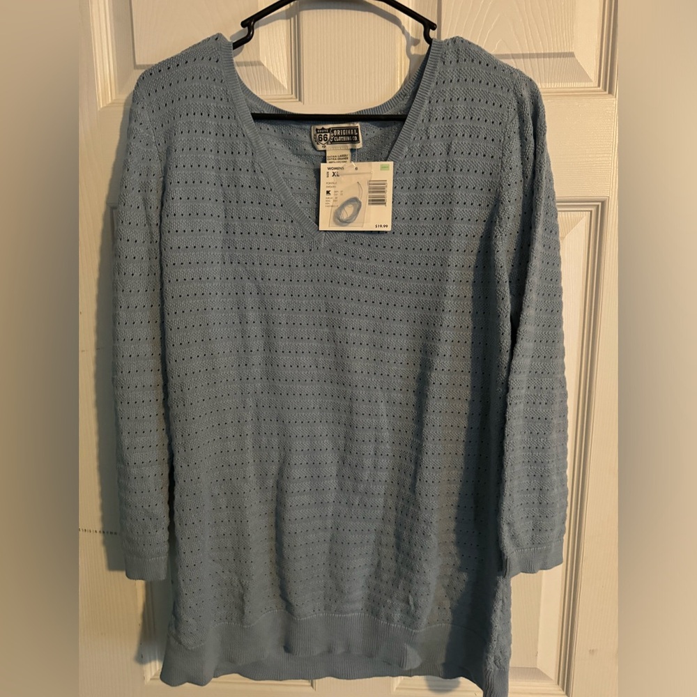 Route 66 blue sweater XL